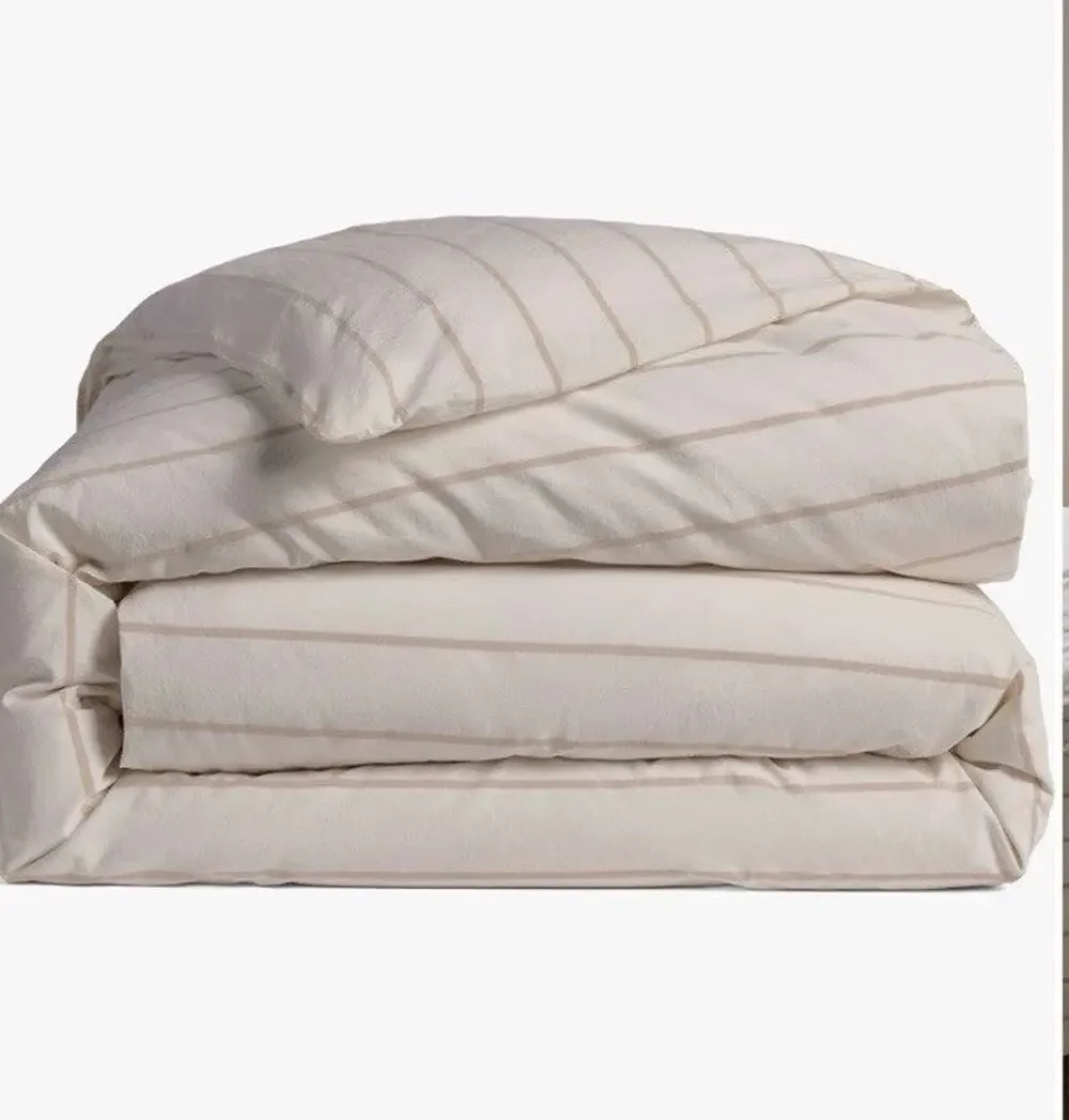 Parachute Brushed Cotton Duvet Cover Cream/ivory Cal King/King $260 NEW